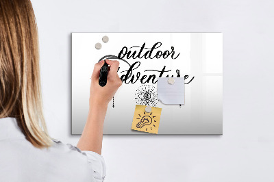 Dry erase board magnetic Outdoor adventures