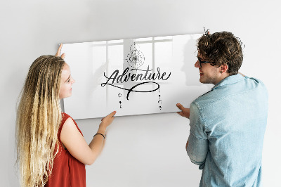 Magnetic dry erase board Modern board for photos and notes
