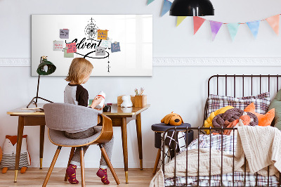 Magnetic dry erase board Modern board for photos and notes