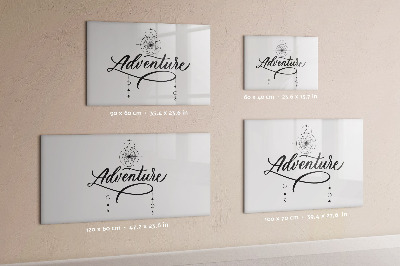 Magnetic dry erase board Modern board for photos and notes