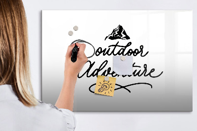 Dry erase board magnetic A board for creative notes and photos