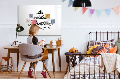 Dry erase board magnetic A board for creative notes and photos