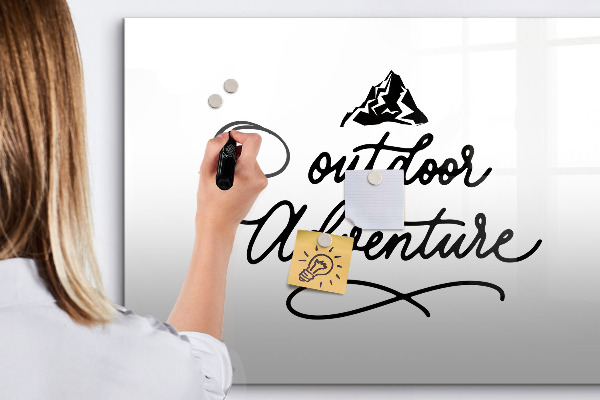 Dry erase board magnetic A board for creative notes and photos