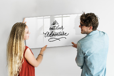 Dry erase board magnetic A board for creative notes and photos