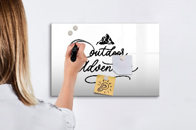Dry erase board magnetic A board for creative notes and photos
