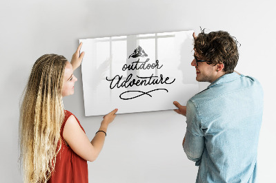 Dry erase board magnetic A board for creative notes and photos