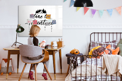 Dry erase board magnetic Time for an adventure with memories