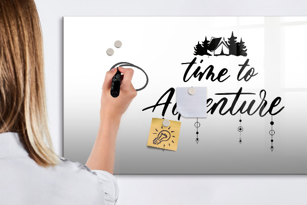 Dry erase board magnetic Time for an adventure with memories