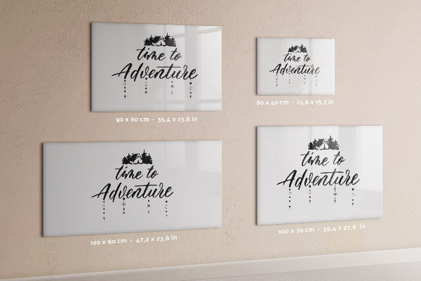 Dry erase board magnetic Time for an adventure with memories