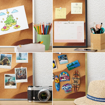 Vacation magnet board with a black frame Sand waves