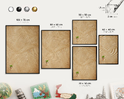 Metal wall board for magnets in a black frame Structural lines