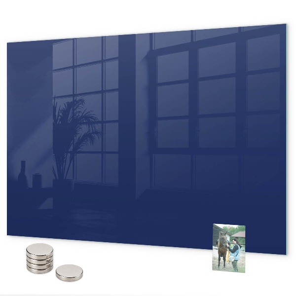 Magnetic wall board navy blue