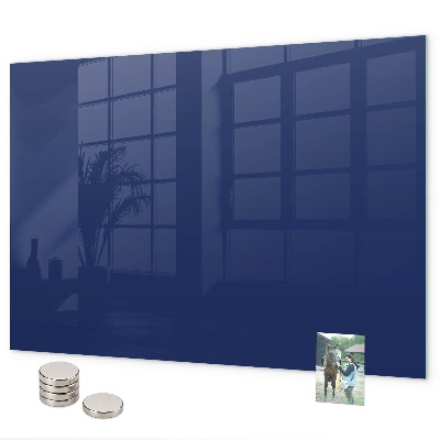 Magnetic wall board navy blue