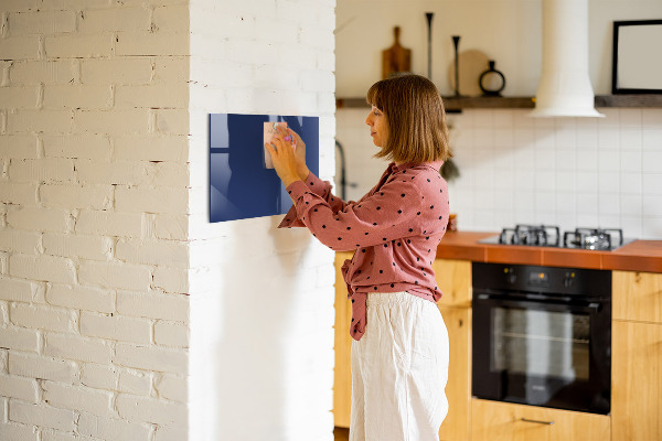 Magnetic wall board navy blue