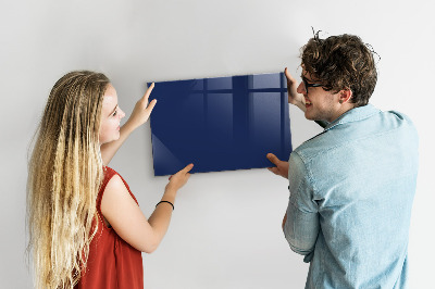 Magnetic wall board navy blue