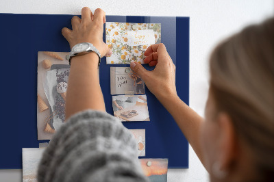 Magnetic wall board navy blue