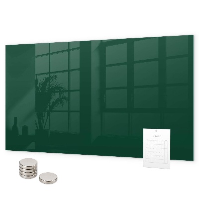 Magnetic board in bottle green