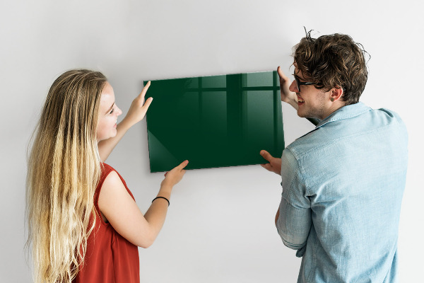 Magnetic board in bottle green