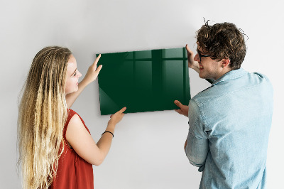 Magnetic board in bottle green
