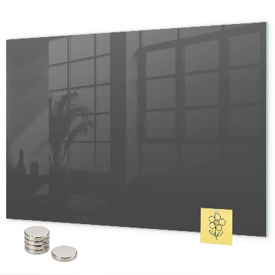 Magnetic board for wall gray
