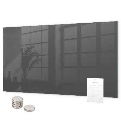 Magnetic board for wall gray