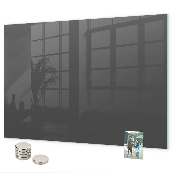 Magnetic board for wall gray