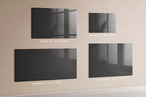 Magnetic board for wall gray