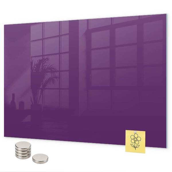 Magnetic board for wall purple