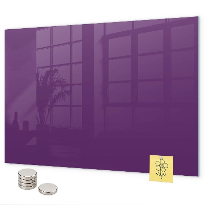 Magnetic board for wall purple