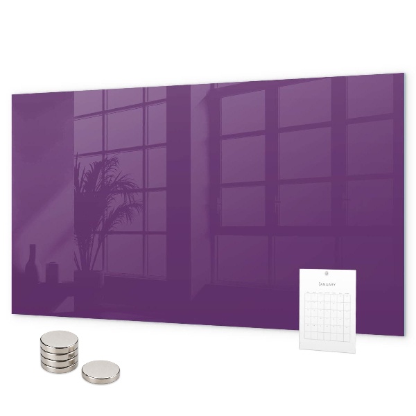 Magnetic board for wall purple