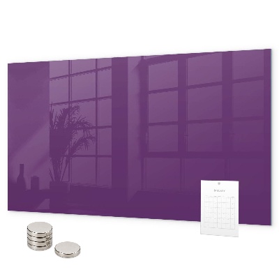 Magnetic board for wall purple