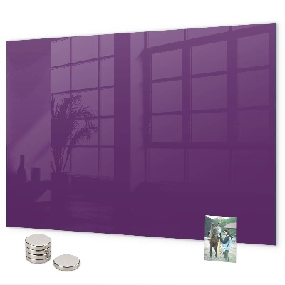 Magnetic board for wall purple