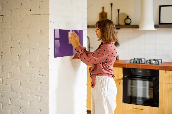 Magnetic board for wall purple