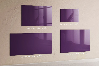 Magnetic board for wall purple