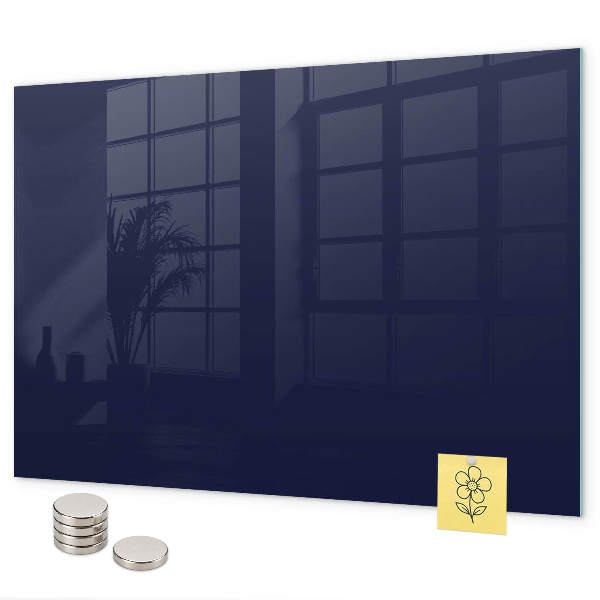Magnetic board in dark navy blue