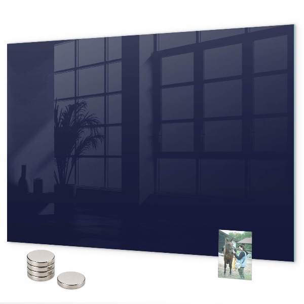 Magnetic board in dark navy blue