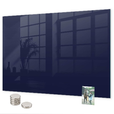 Magnetic board in dark navy blue