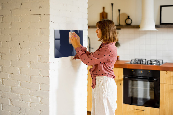Magnetic board in dark navy blue