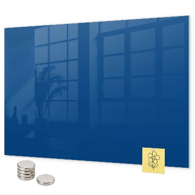 Magnetic wall board blue
