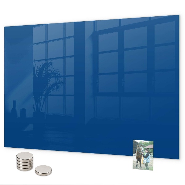 Magnetic wall board blue