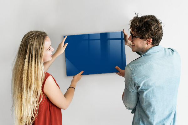 Magnetic wall board blue