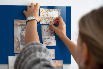 Magnetic wall board blue