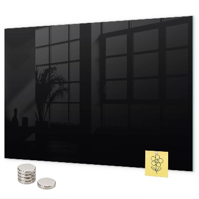 Magnetic board for wall in black