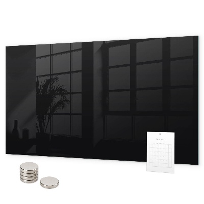 Magnetic board for wall in black