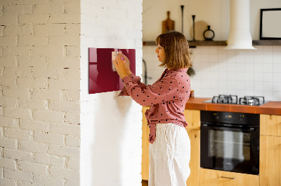 Magnetic board for wall burgundy