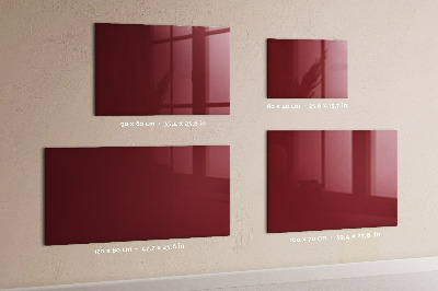 Magnetic board for wall burgundy