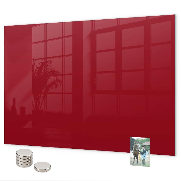 Magnetic board in red