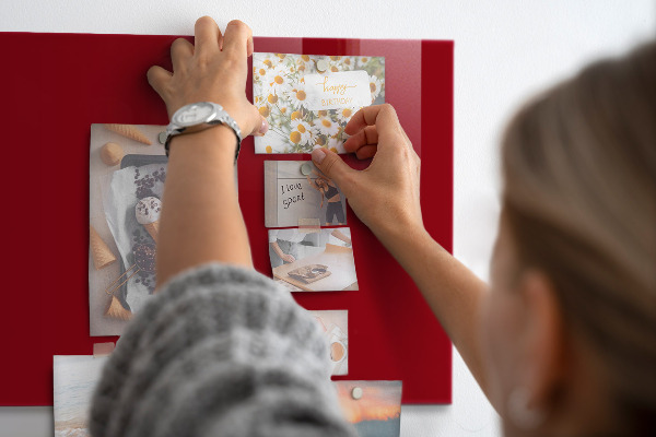 Magnetic board in red