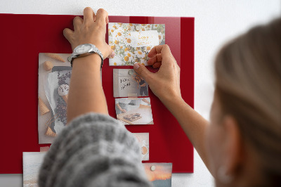 Magnetic board in red