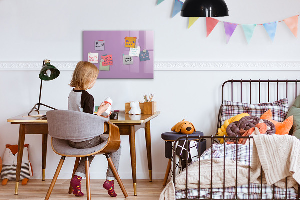 Magnetic board in lilac